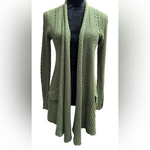 Monoreno open-front linen blend cardigan knit Size Small